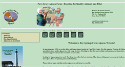 Desktop Screenshot of bayspringsalpacas.com